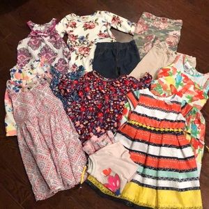 Lot of girls 4t clothes. Dresses, pants, tops, pjs
